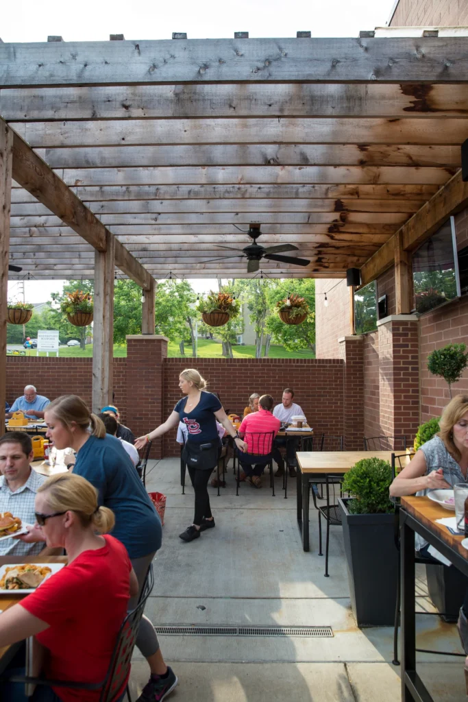 Patio of Corner Pub Chesterfield