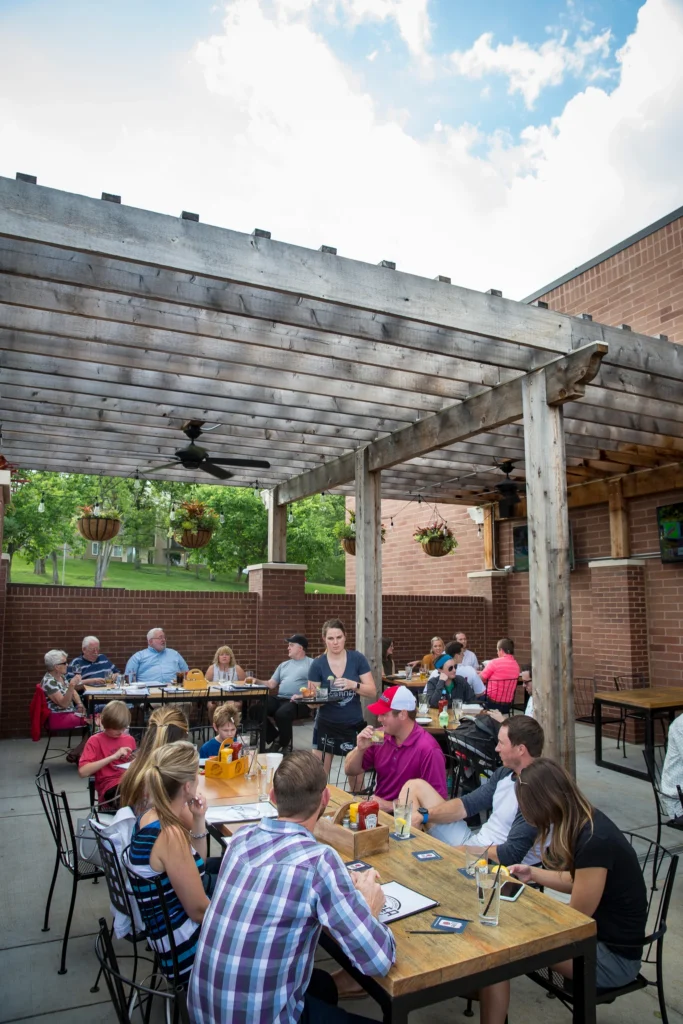 Patio of Corner Pub Chesterfield