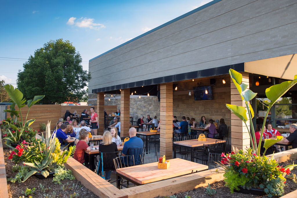 Patio at Corner Pub Chesterfield
